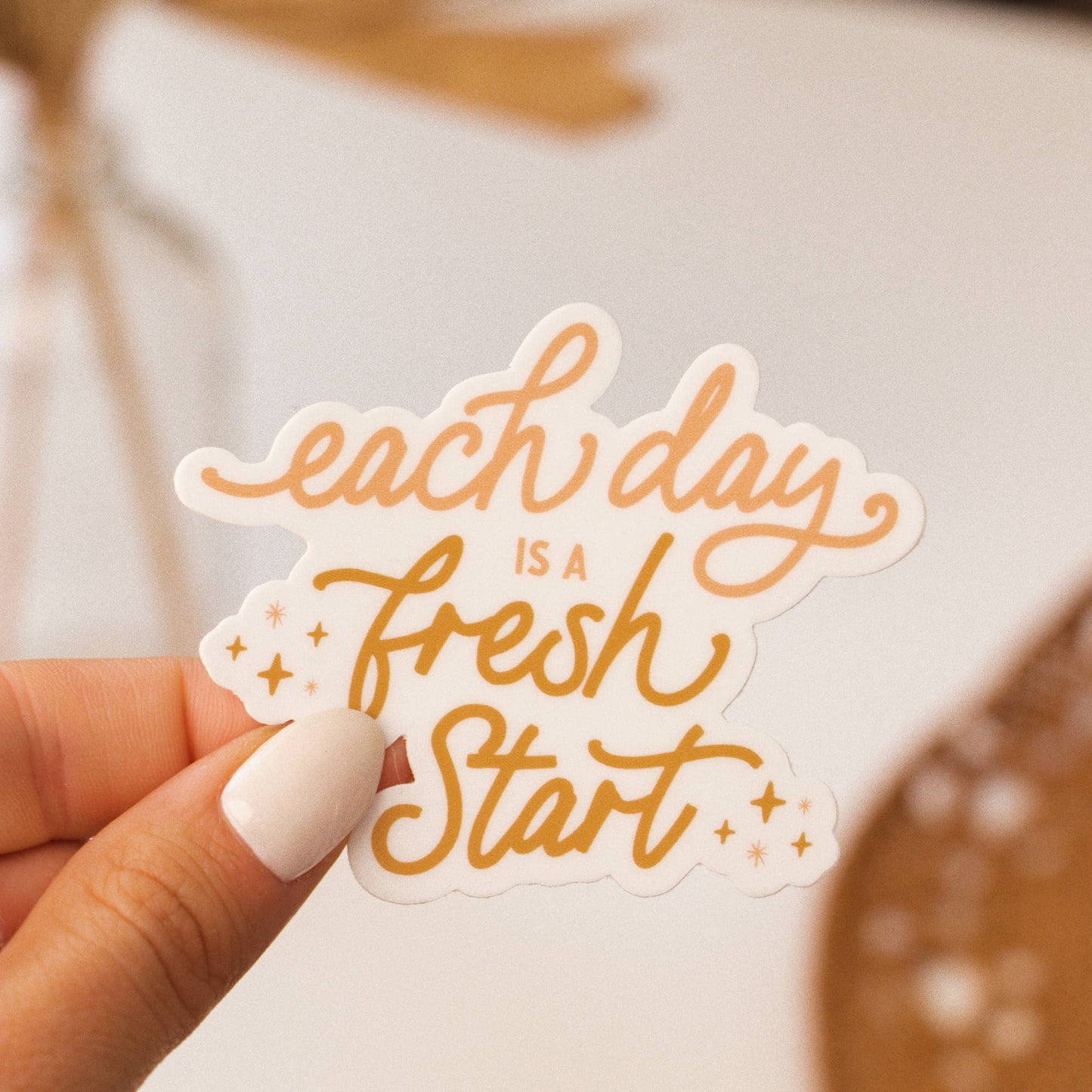 Each Day is a Fresh Start Sticker - SPARROW