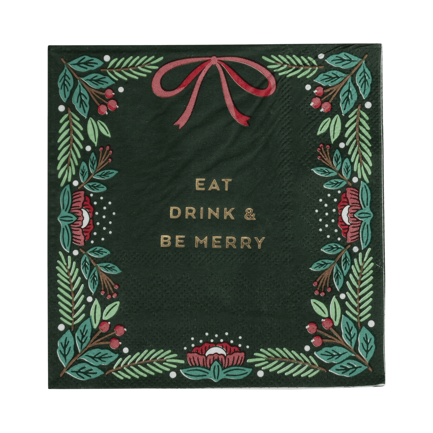 Eat Drink & Be Merry Cocktail Napkins - SPARROW