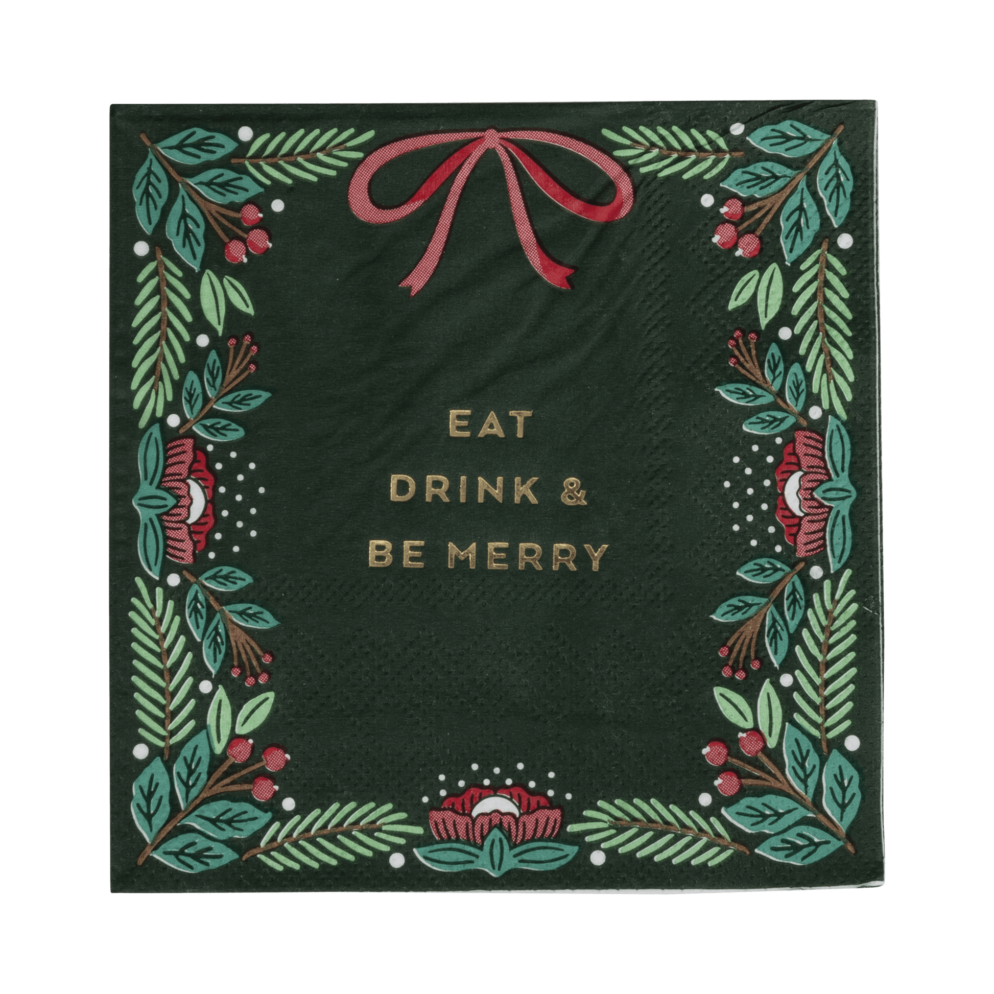 Eat Drink & Be Merry Cocktail Napkins - SPARROW