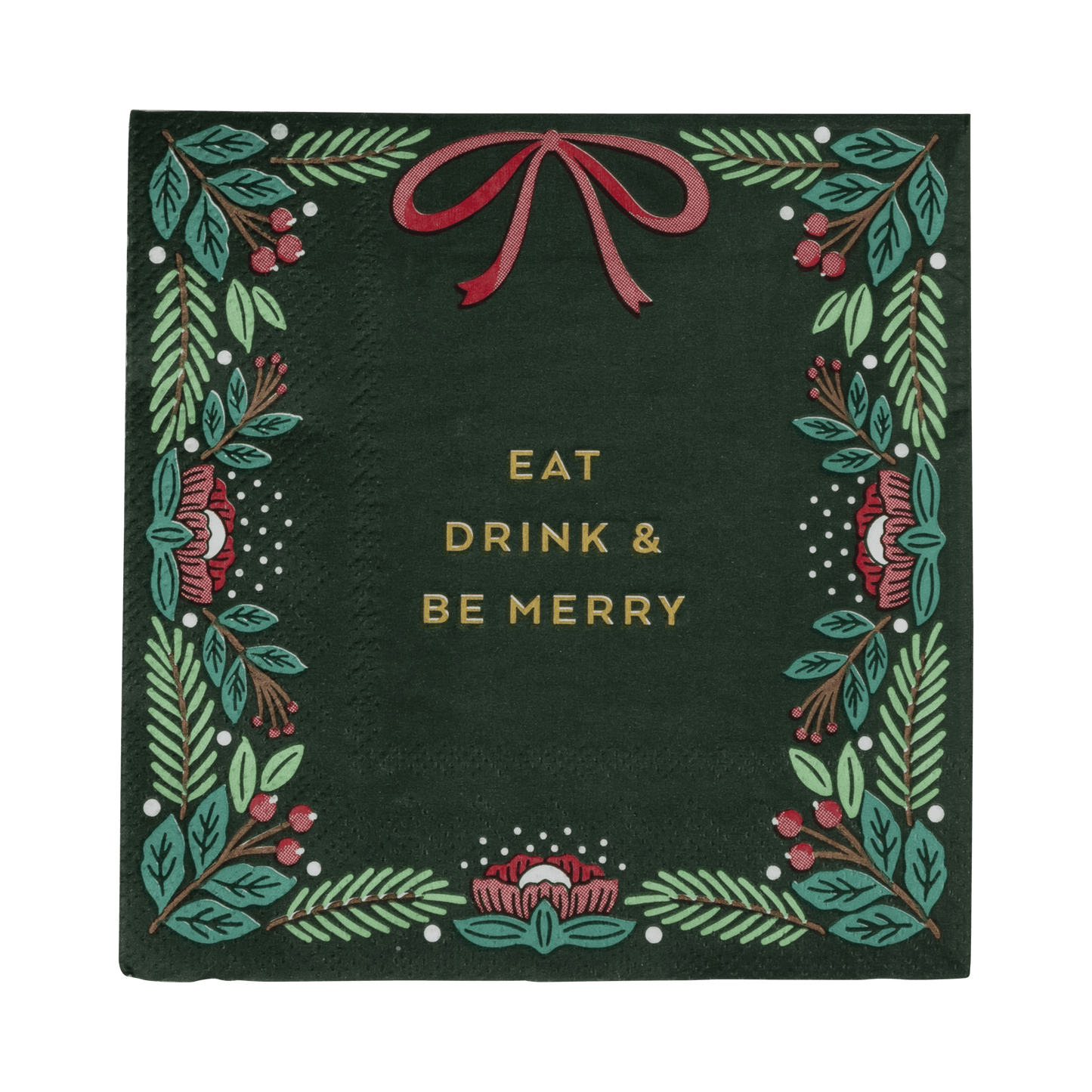 Eat Drink & Be Merry Cocktail Napkins - SPARROW
