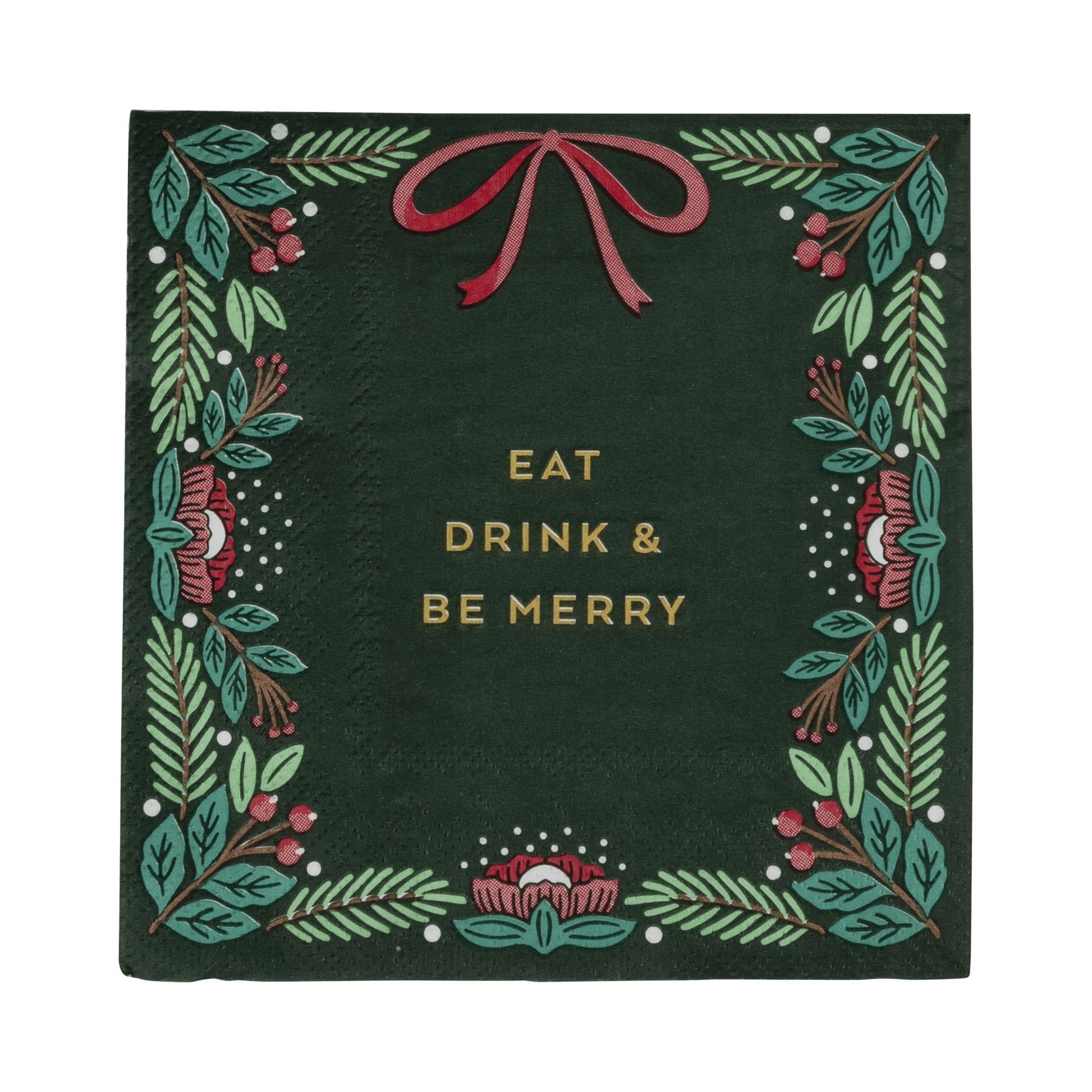 Eat Drink & Be Merry Cocktail Napkins - SPARROW