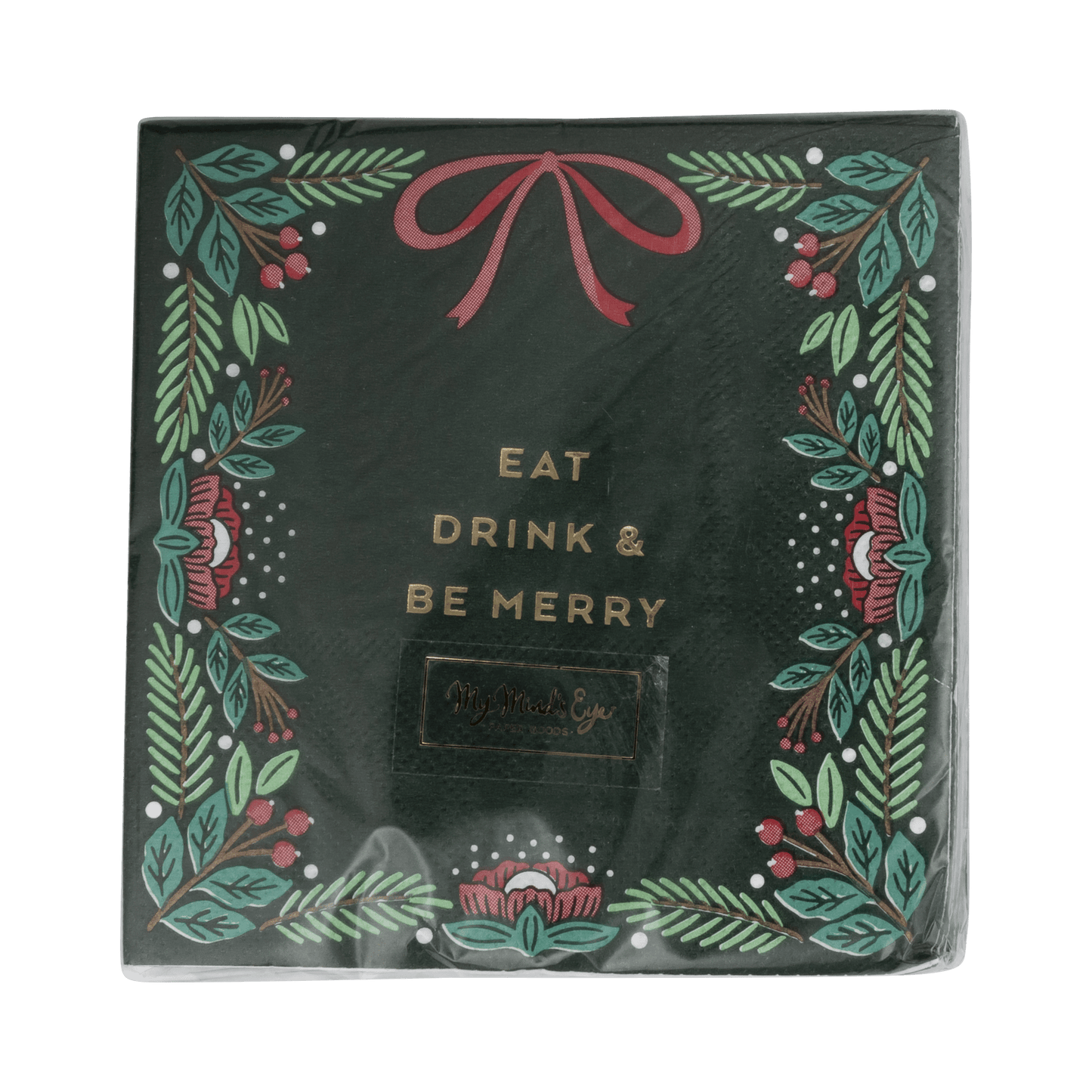 Eat Drink & Be Merry Cocktail Napkins - SPARROW