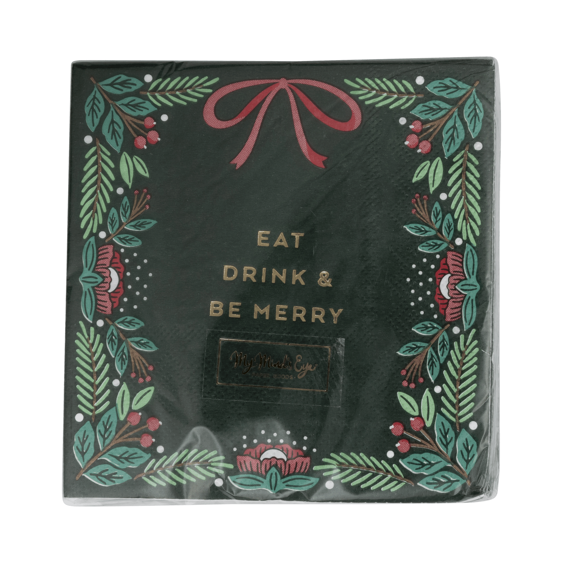 Eat Drink & Be Merry Cocktail Napkins - SPARROW
