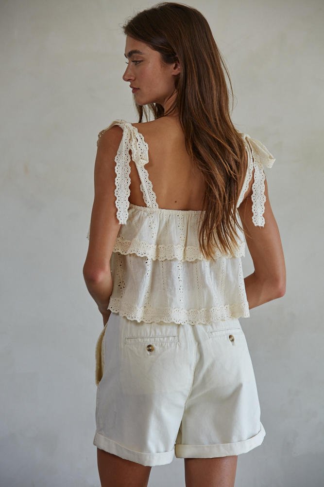 Eris Eyelet Top - SPARROW