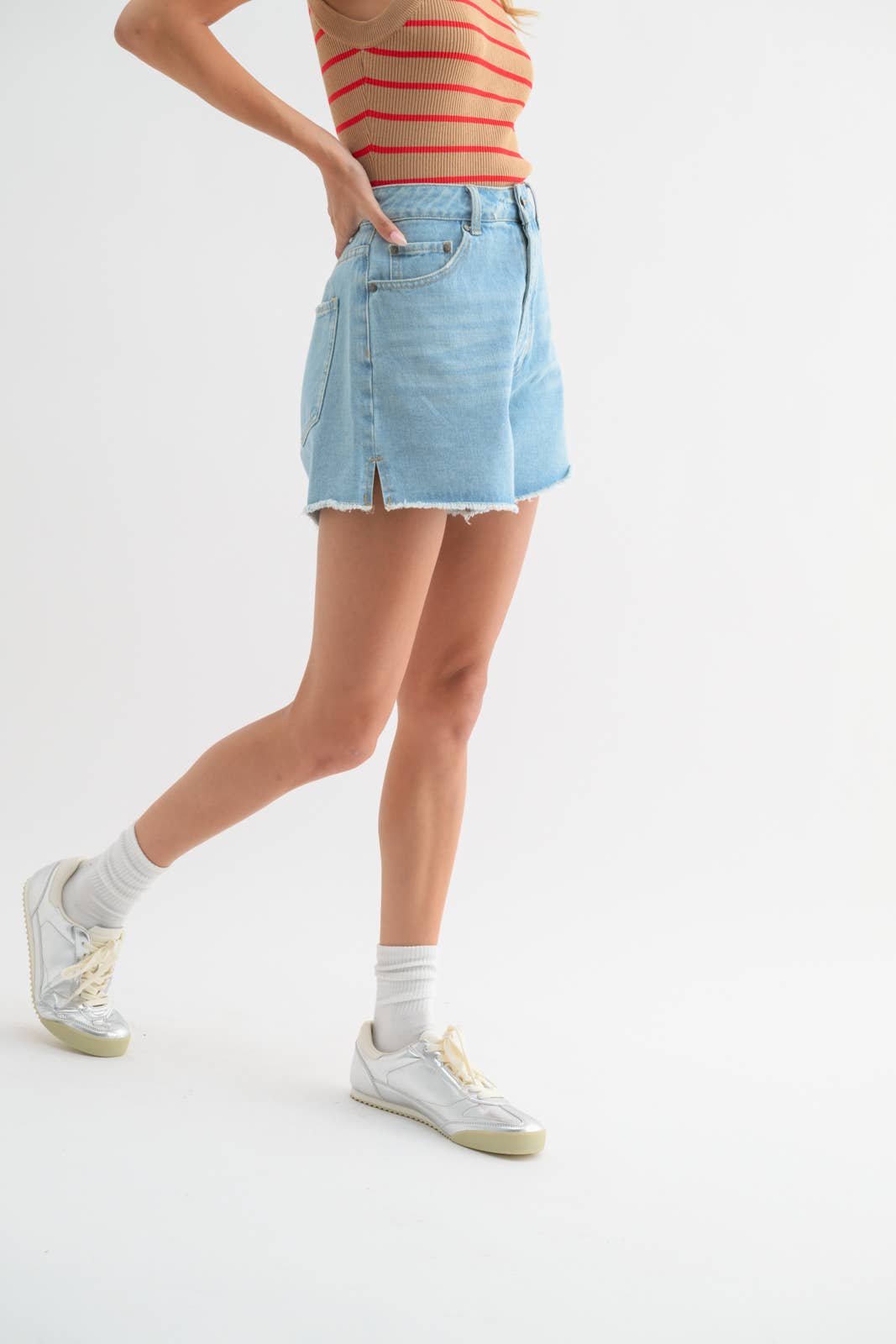Evelyn Denim Shorts - SPARROW