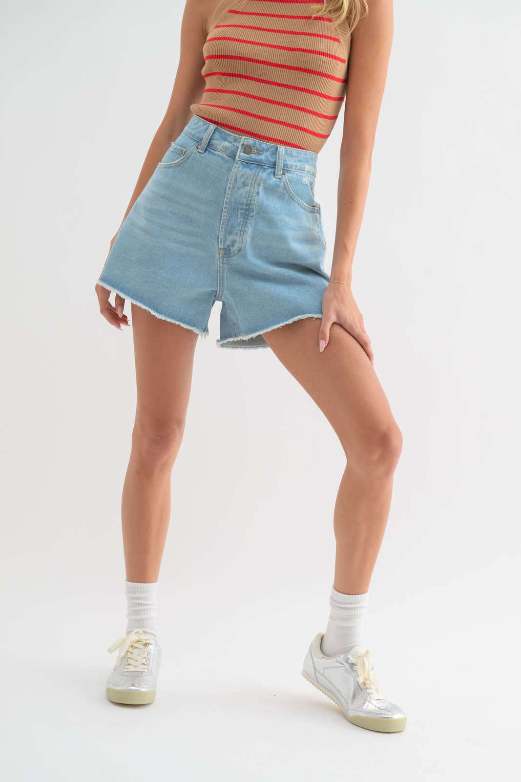 Evelyn Denim Shorts - SPARROW