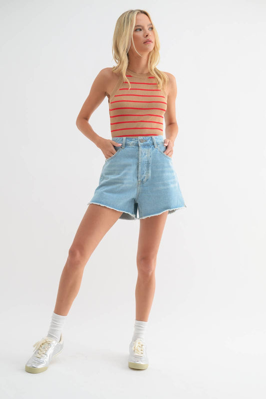 Evelyn Denim Shorts - SPARROW