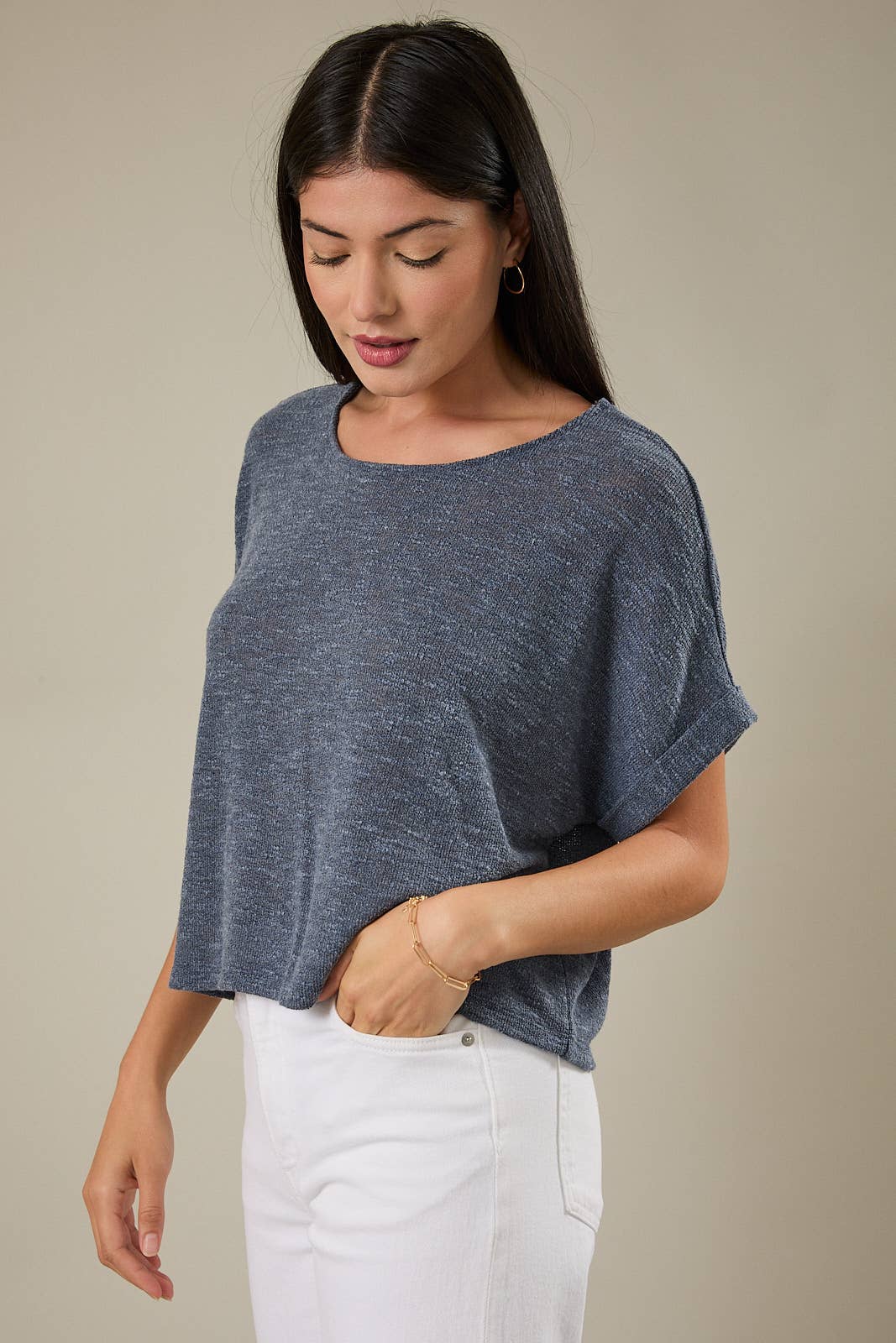 Evelyn Top - Indigo - SPARROW