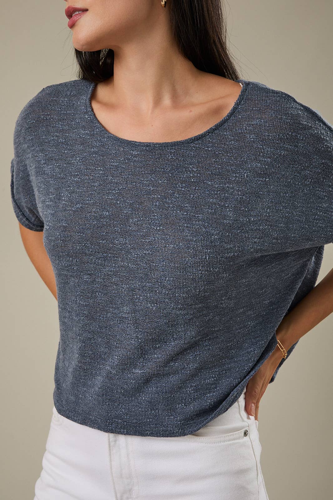 Evelyn Top - Indigo - SPARROW