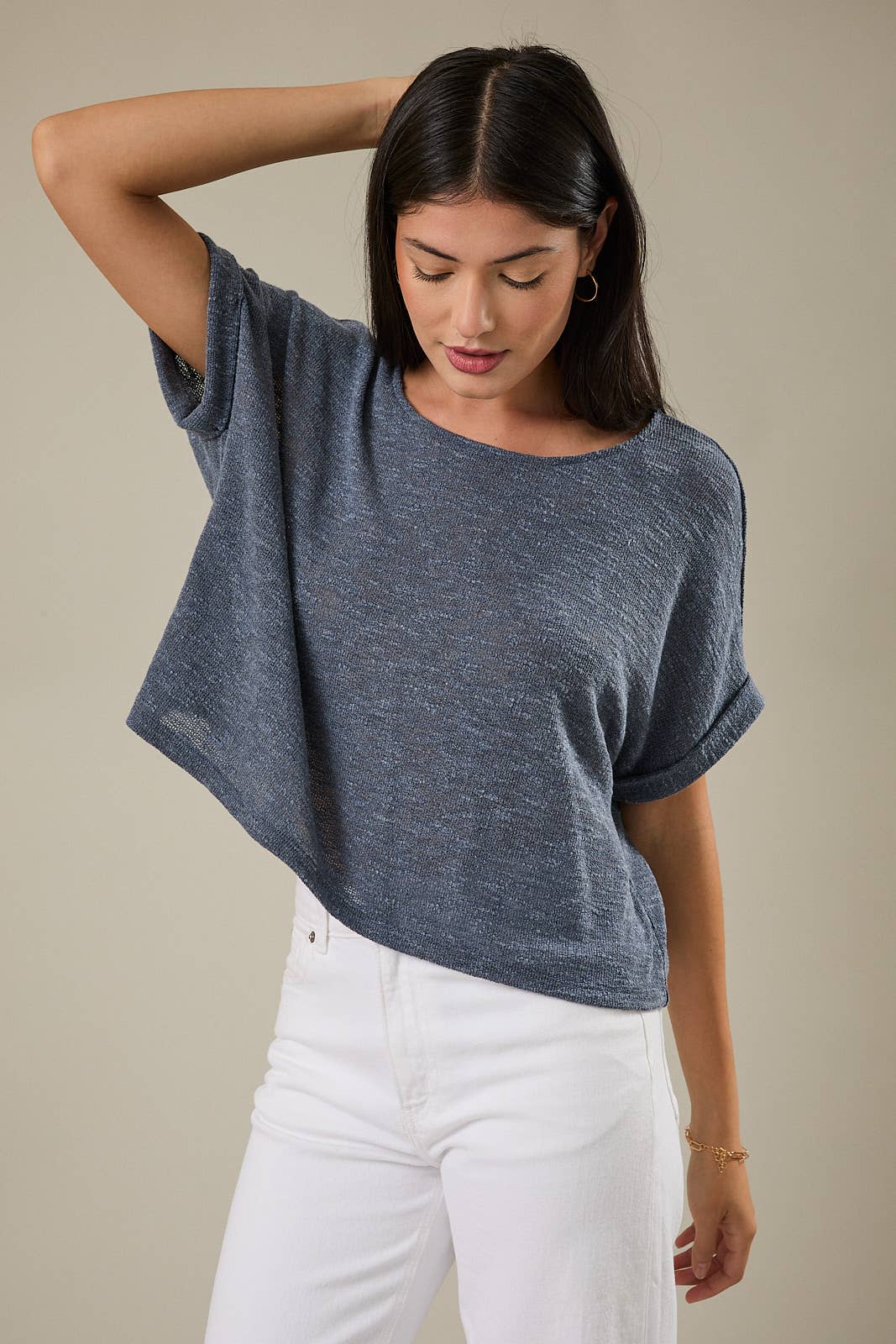 Evelyn Top - Indigo - SPARROW