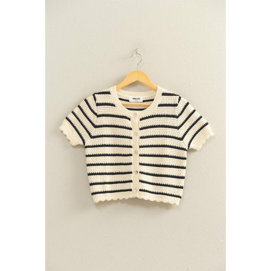 Evie Cardigan Top - SPARROW
