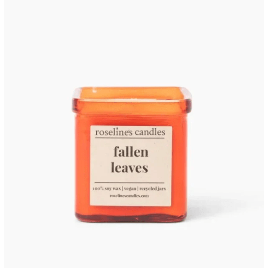 Fallen Leaves 8 oz Soy Candle - Recycled Jar - SPARROW