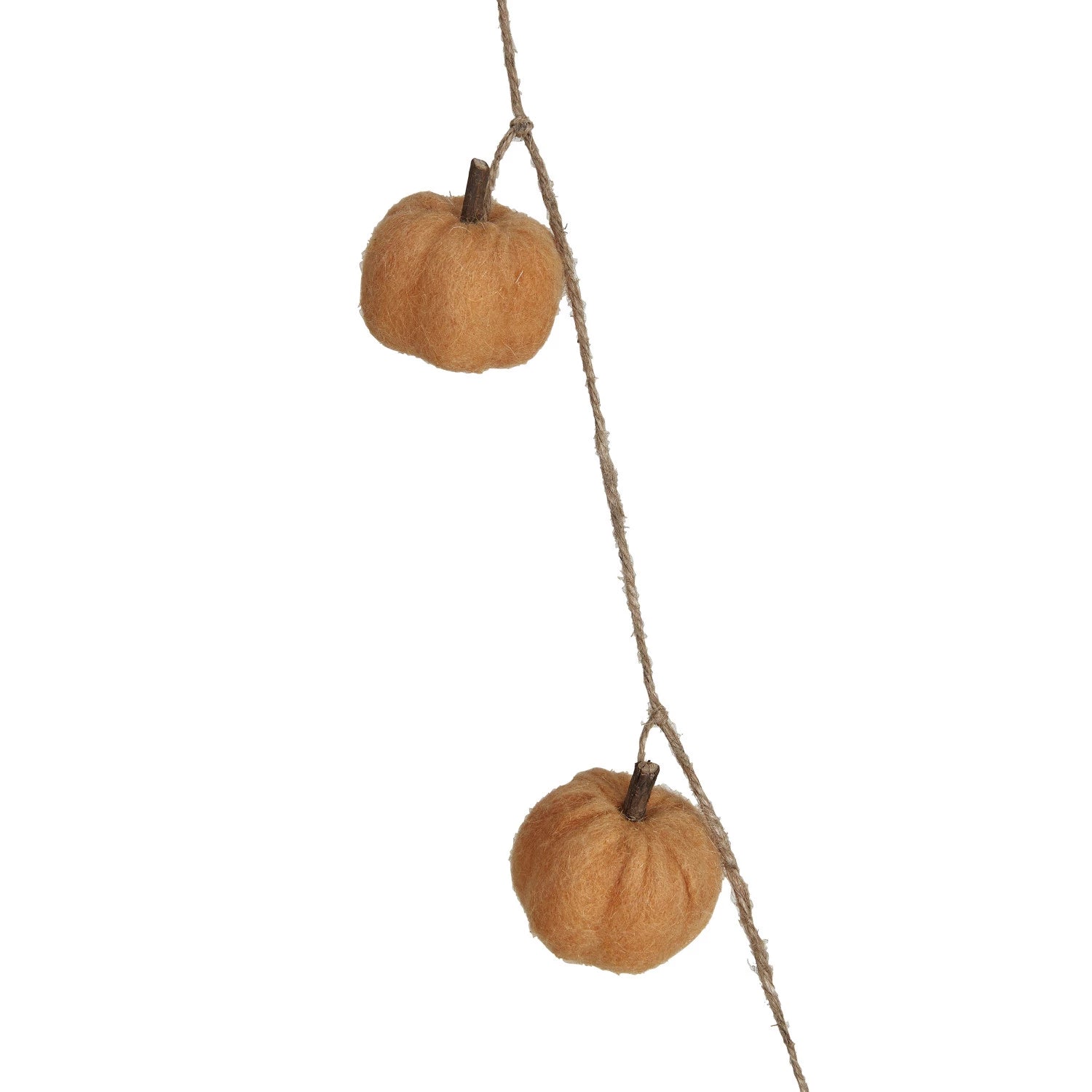 Felt Pumpkin Garland w/ Jute Cord - SPARROW
