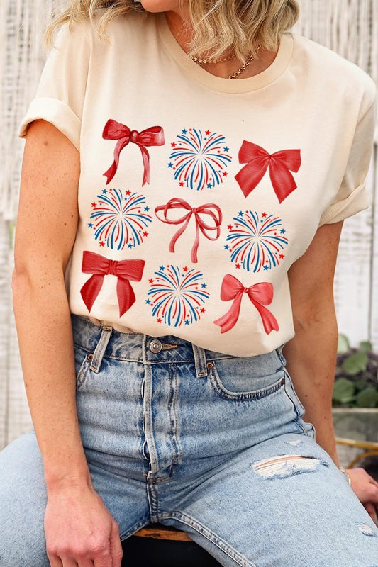 Firework Graphic Tee - Cream - SPARROW