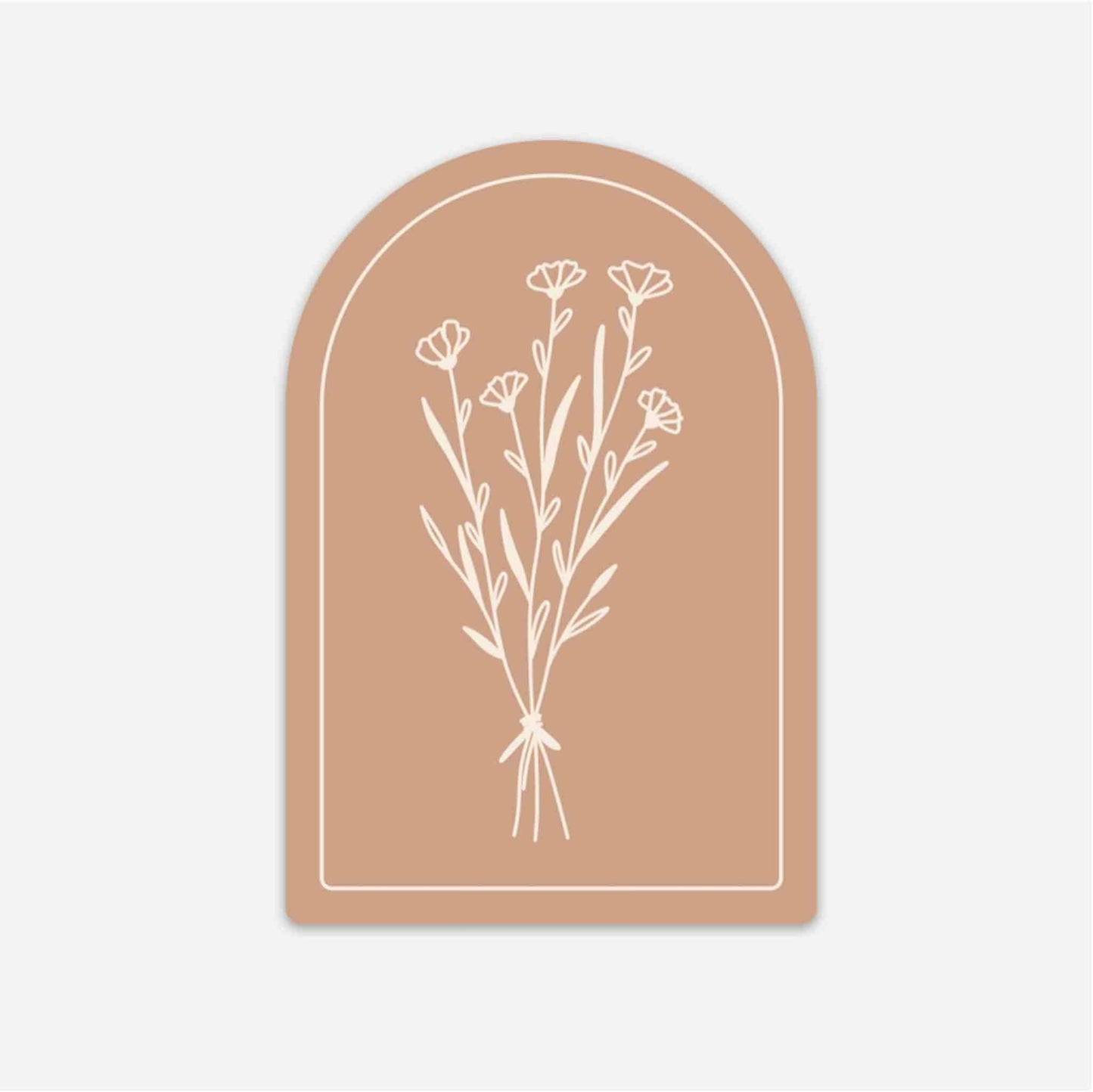 Floral Arch Sticker - Peach - SPARROW