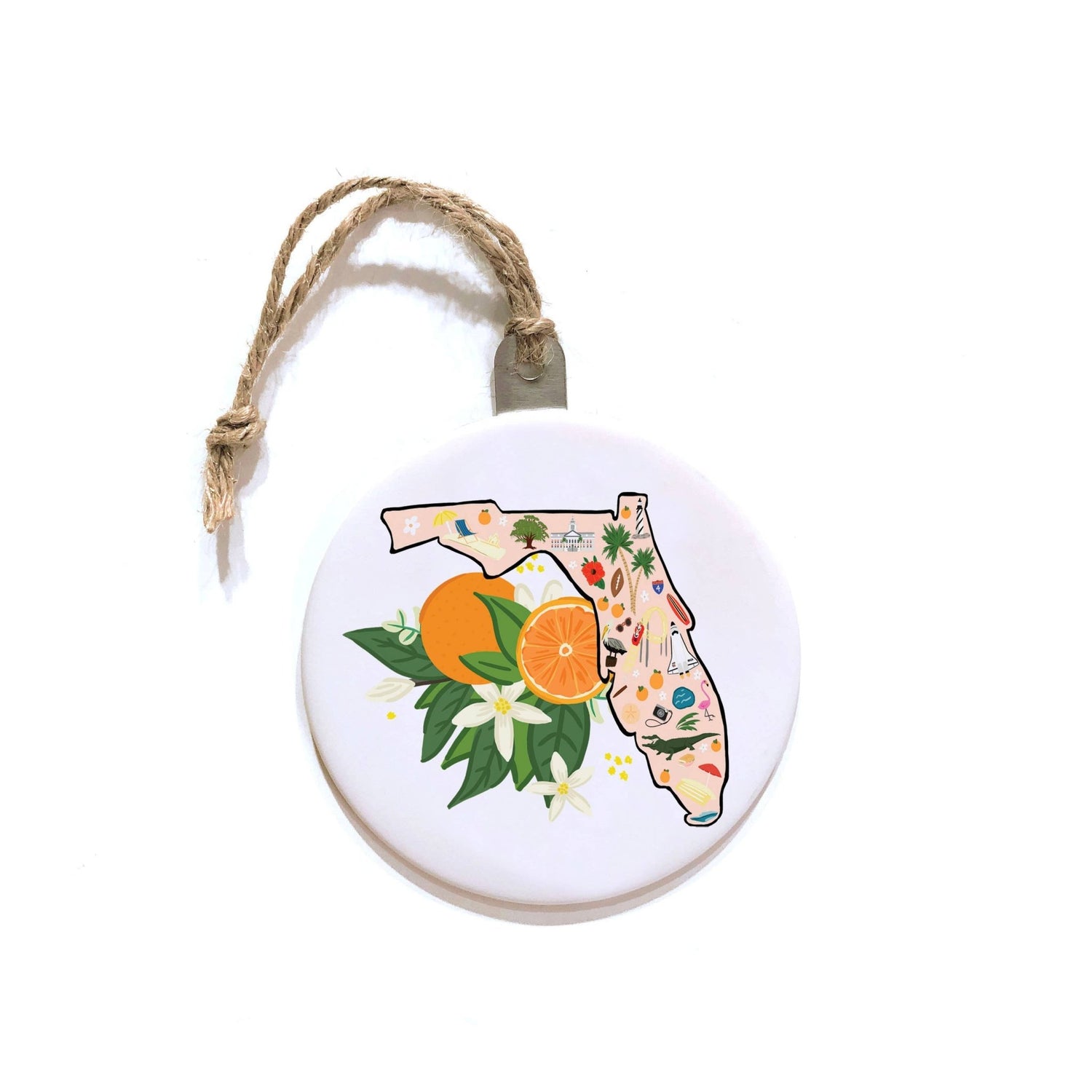 Florida Blossom Christmas Ornament - SPARROW