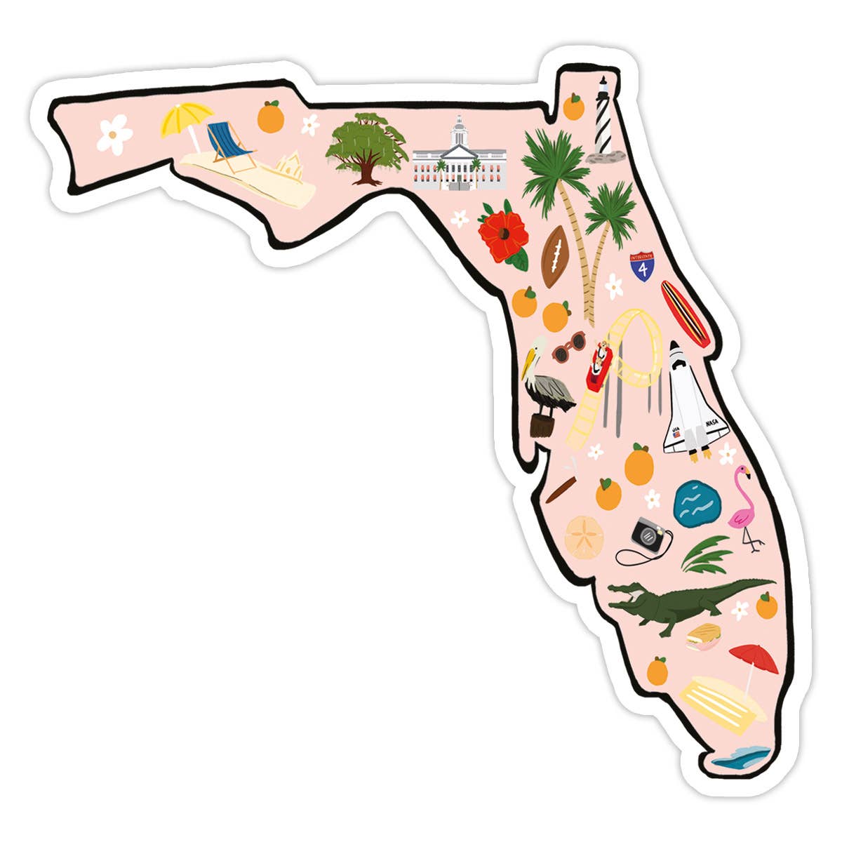 Florida Vinyl Sticker - SPARROW