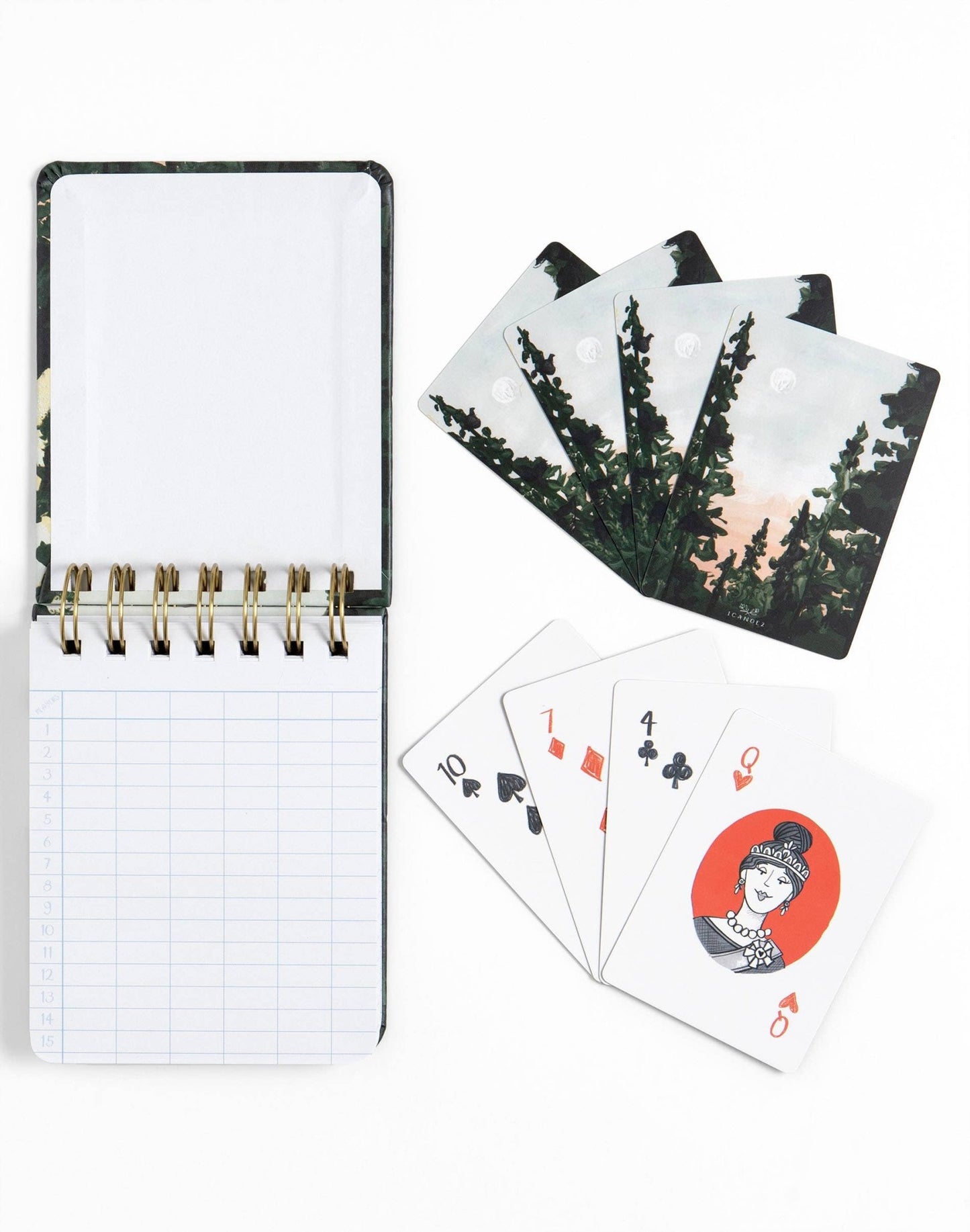 Forest Landscape Playing Card Set - SPARROW