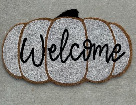 Forsyth Lettering Fall Doormats - White - SPARROW