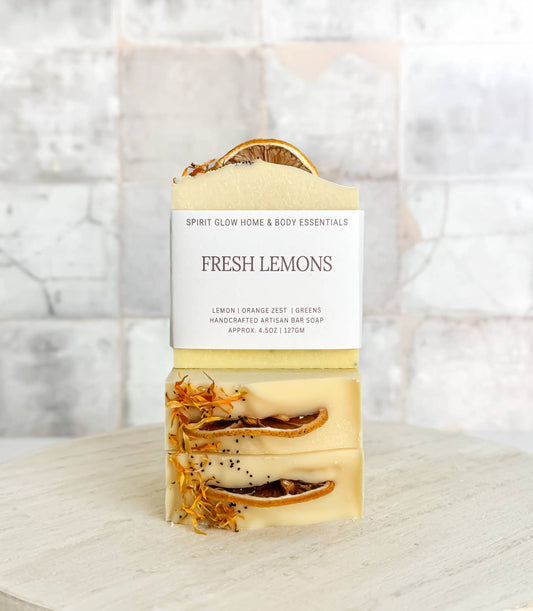 Fresh Lemons - Handcrafted Artisan Soap Bar - SPARROW