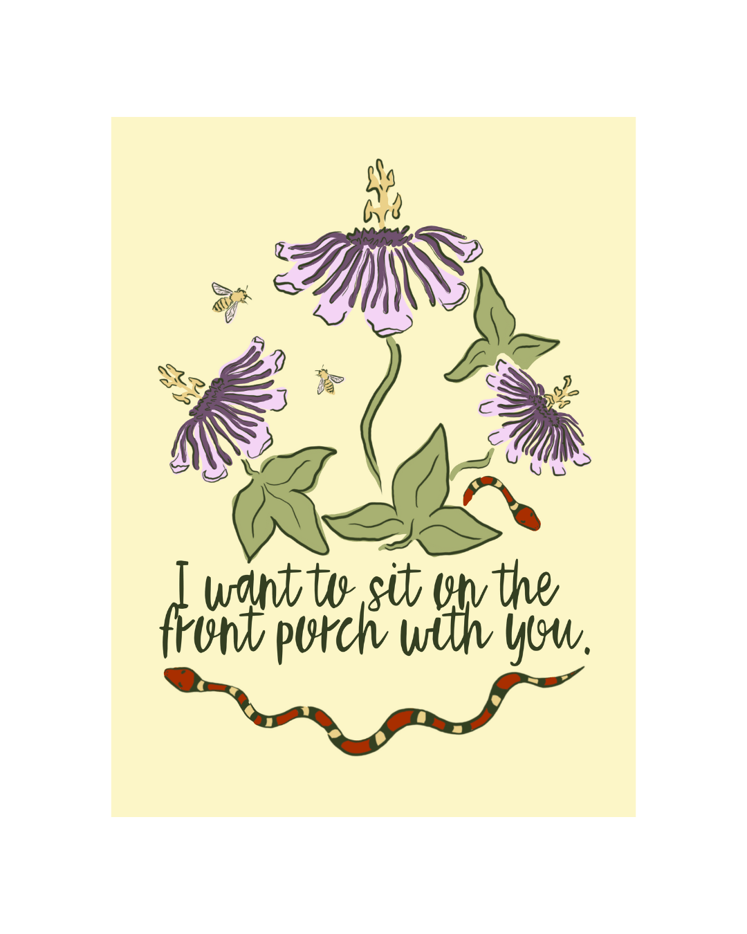 Front Porch Greeting Card - SPARROW