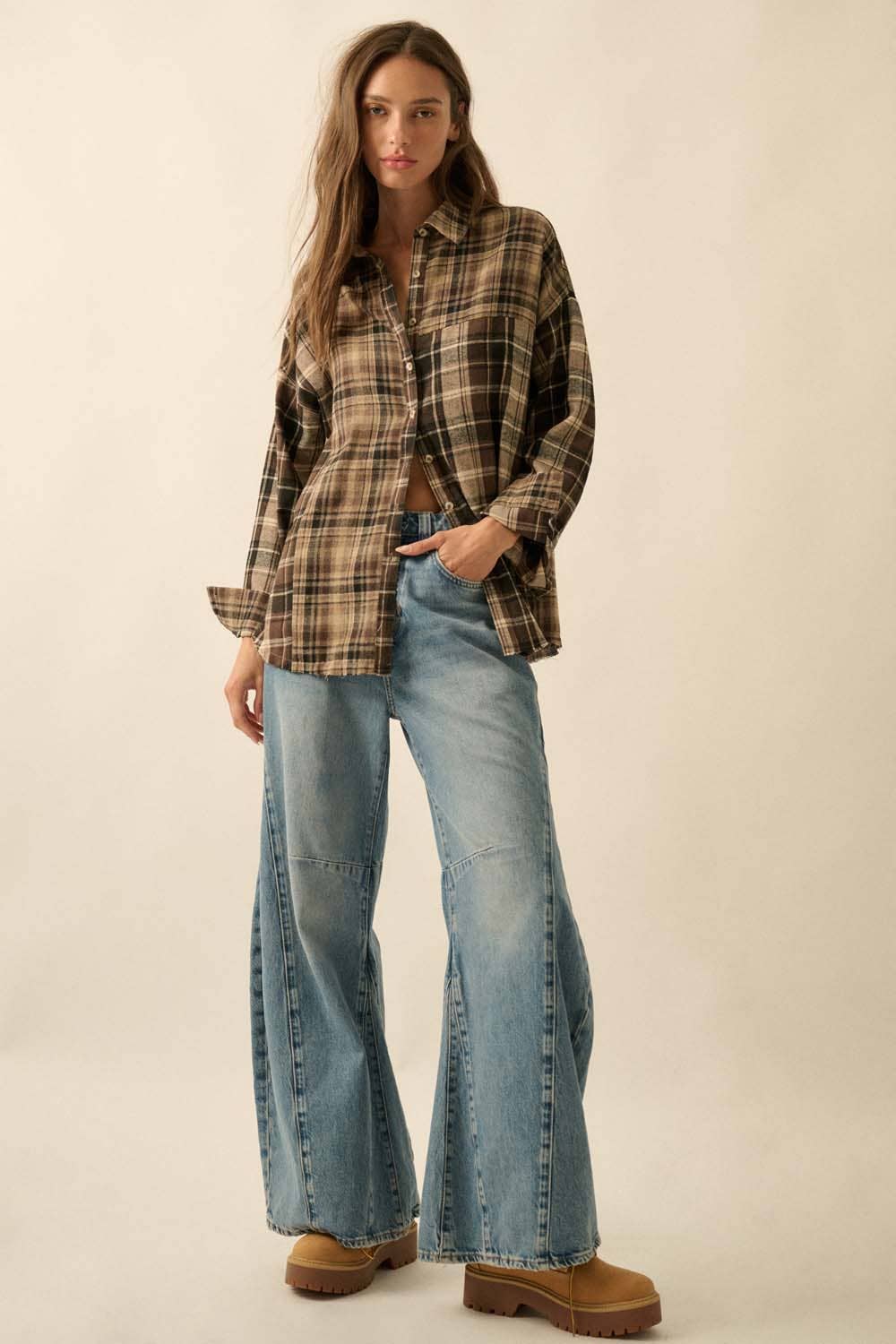 Gabbie Flannel - SPARROW