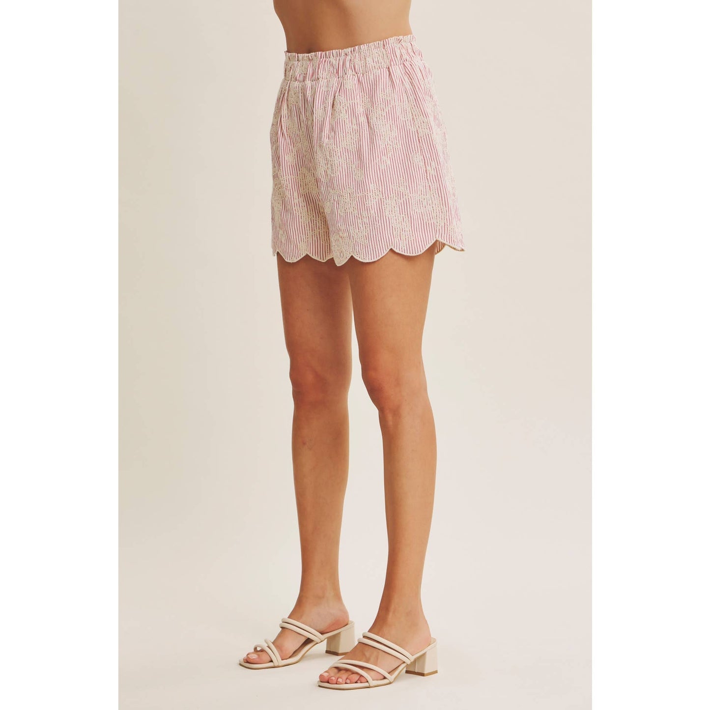 Gabbie Shorts - Red - SPARROW