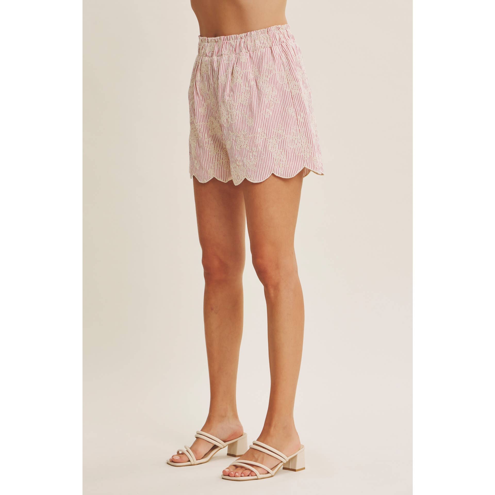 Gabbie Shorts - Red - SPARROW