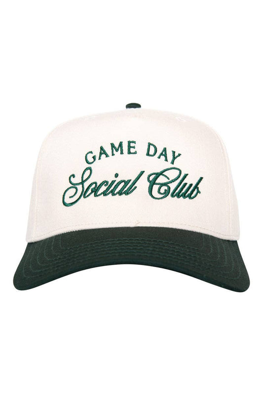 Game Day Social Club Two - Toned Hat - Dark Green & Tan - SPARROW