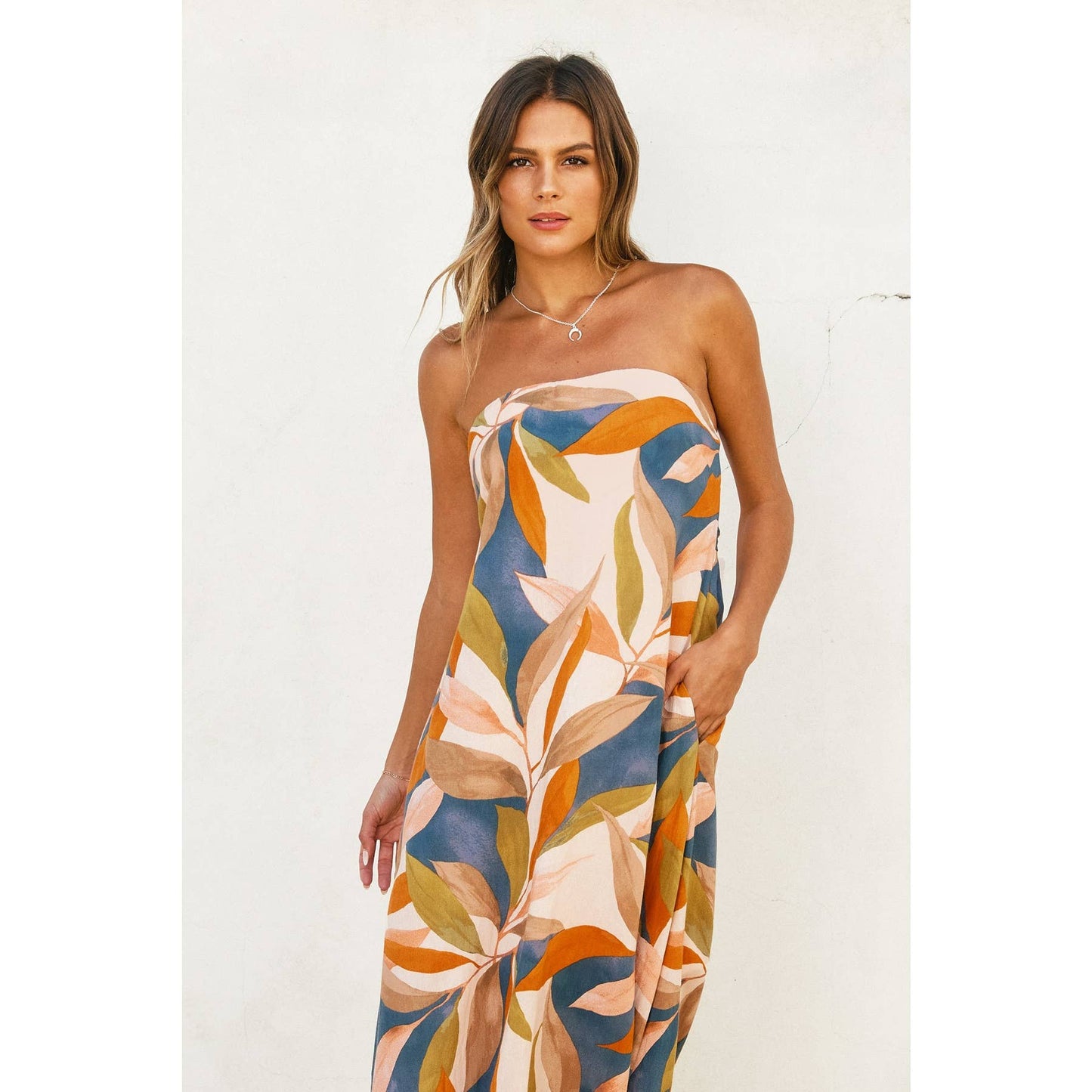 Gloria Strapless Maxi Dress - SPARROW