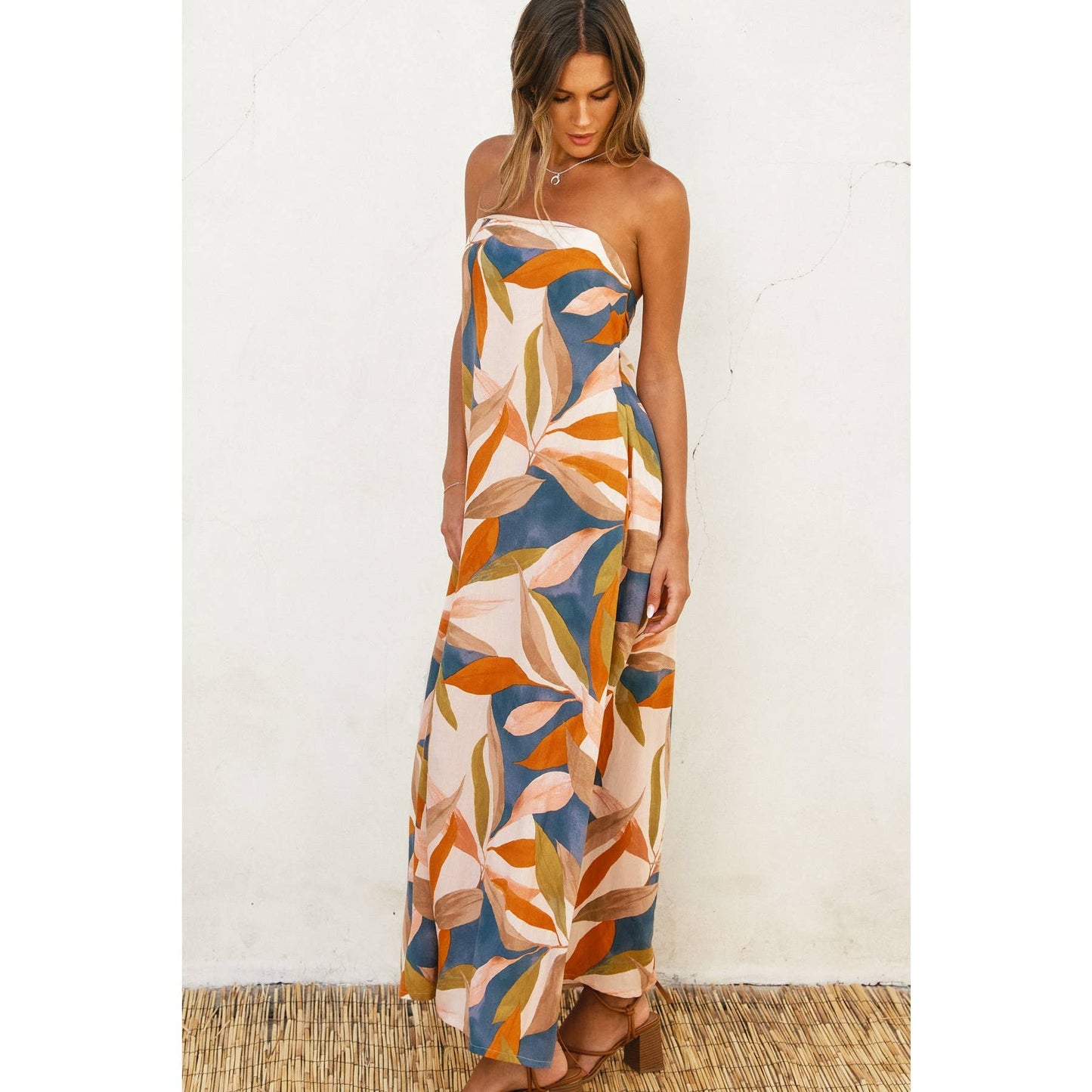 Gloria Strapless Maxi Dress - SPARROW