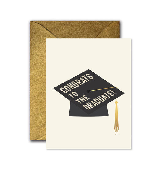 Graduate Hat Graduation Greeting Card - SPARROW