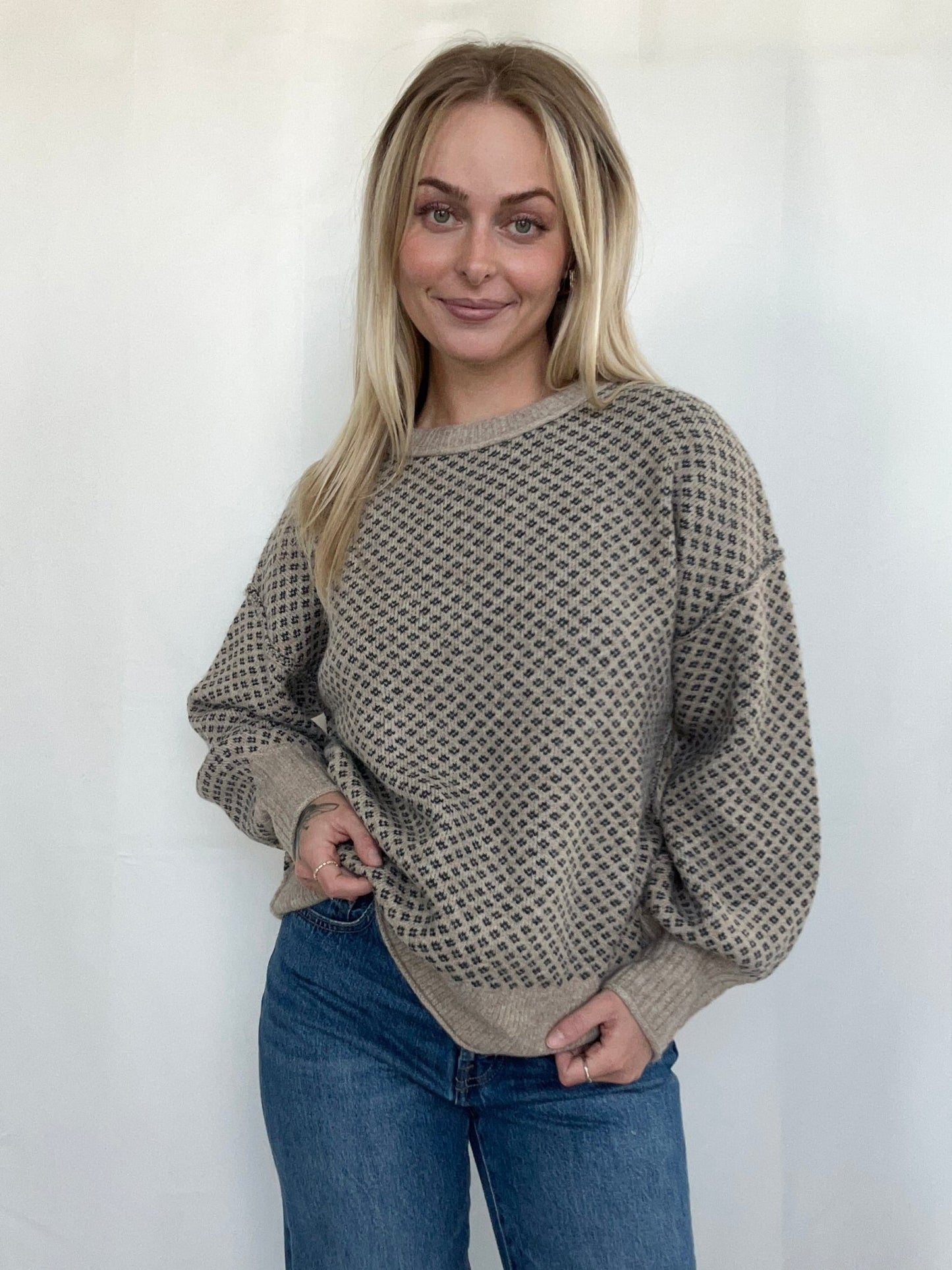 Gwen Sweater - Khaki - SPARROW