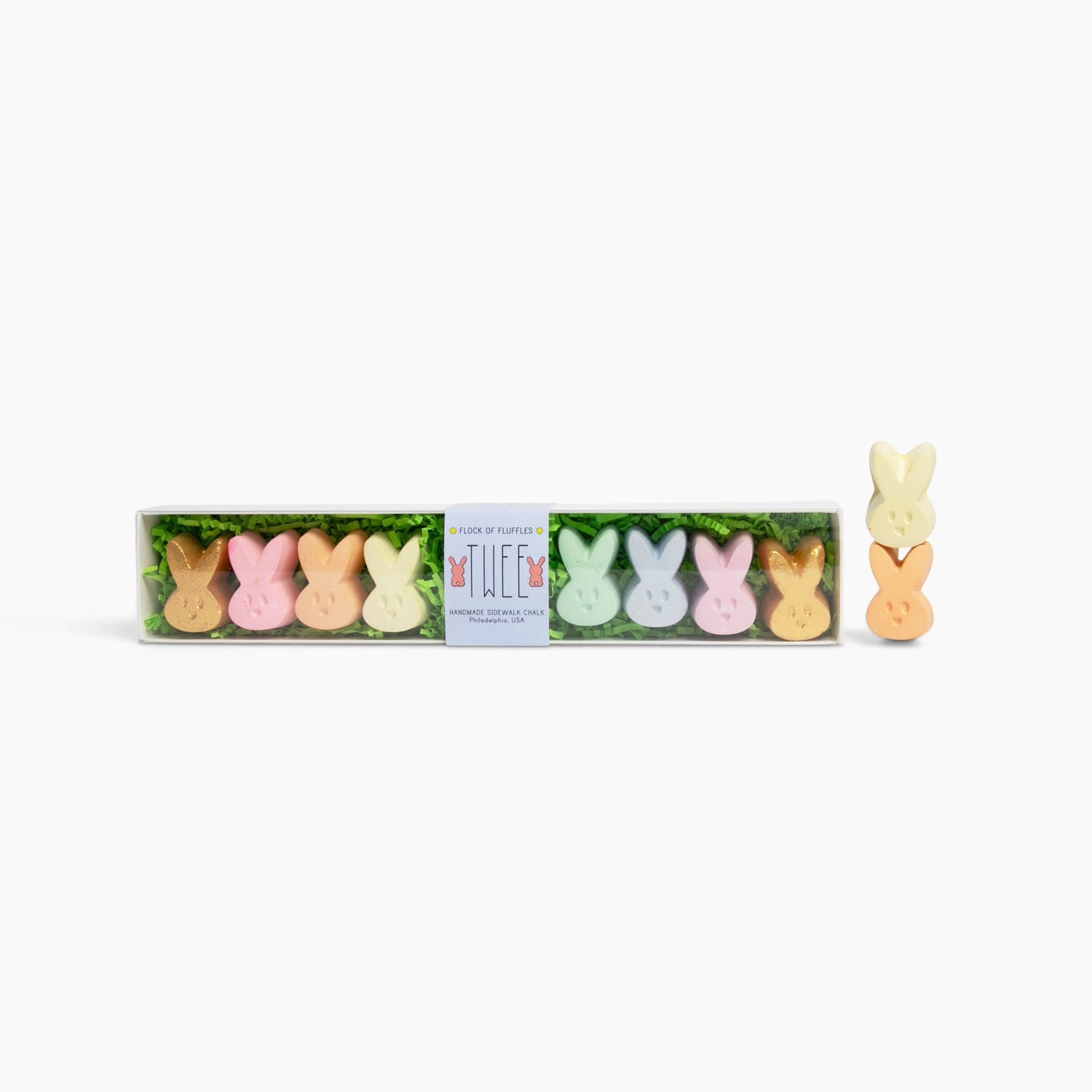 Handmade Bunny Sidewalk Chalk Set - SPARROW