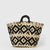 Handmade Straw Beach Bag, Market Basket - Black - SPARROW