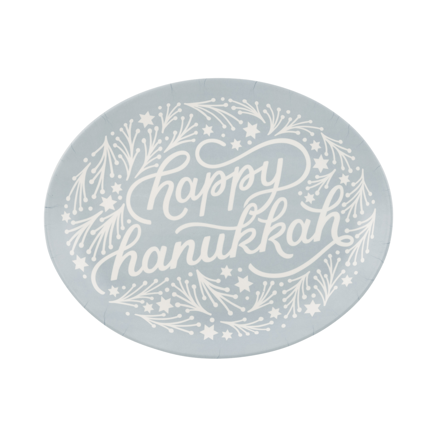Happy Hanukkah Oval Tray - SPARROW