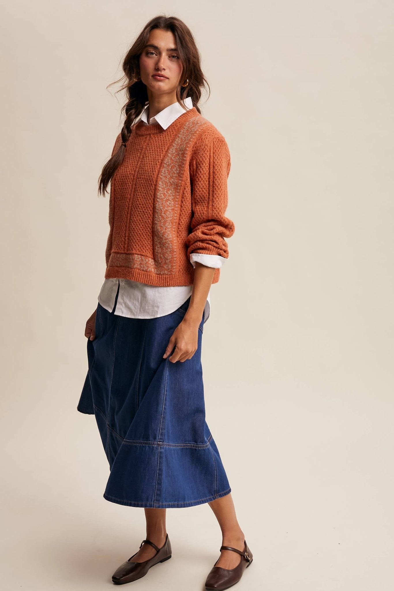 Heather Sweater - Terracotta - SPARROW