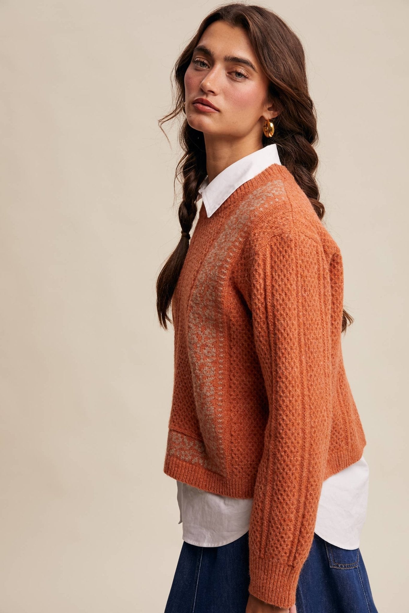 Heather Sweater - Terracotta - SPARROW