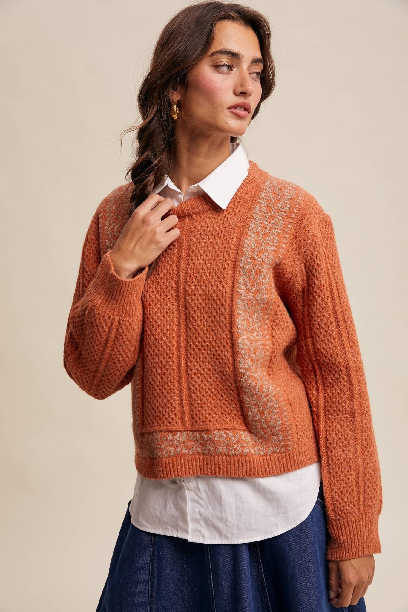 Heather Sweater - Terracotta - SPARROW