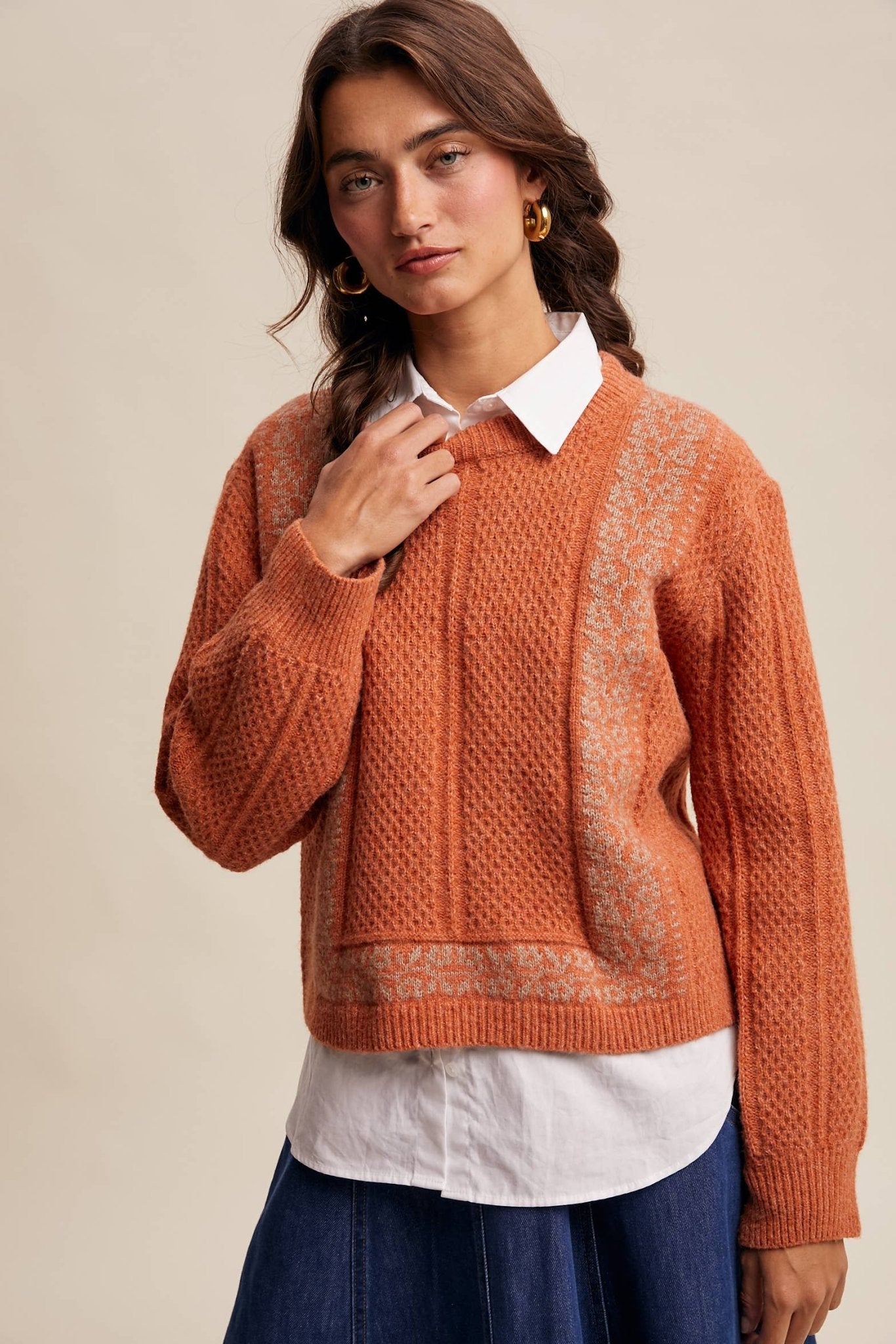 Heather Sweater - Terracotta - SPARROW