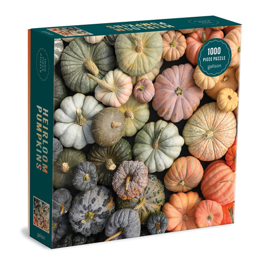 Heirloom Pumpkins 1000 Piece Puzzle in Square Box - SPARROW