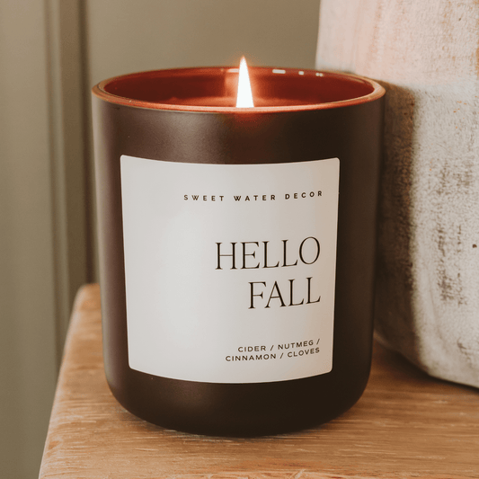 Hello Fall 15 oz Candle - SPARROW