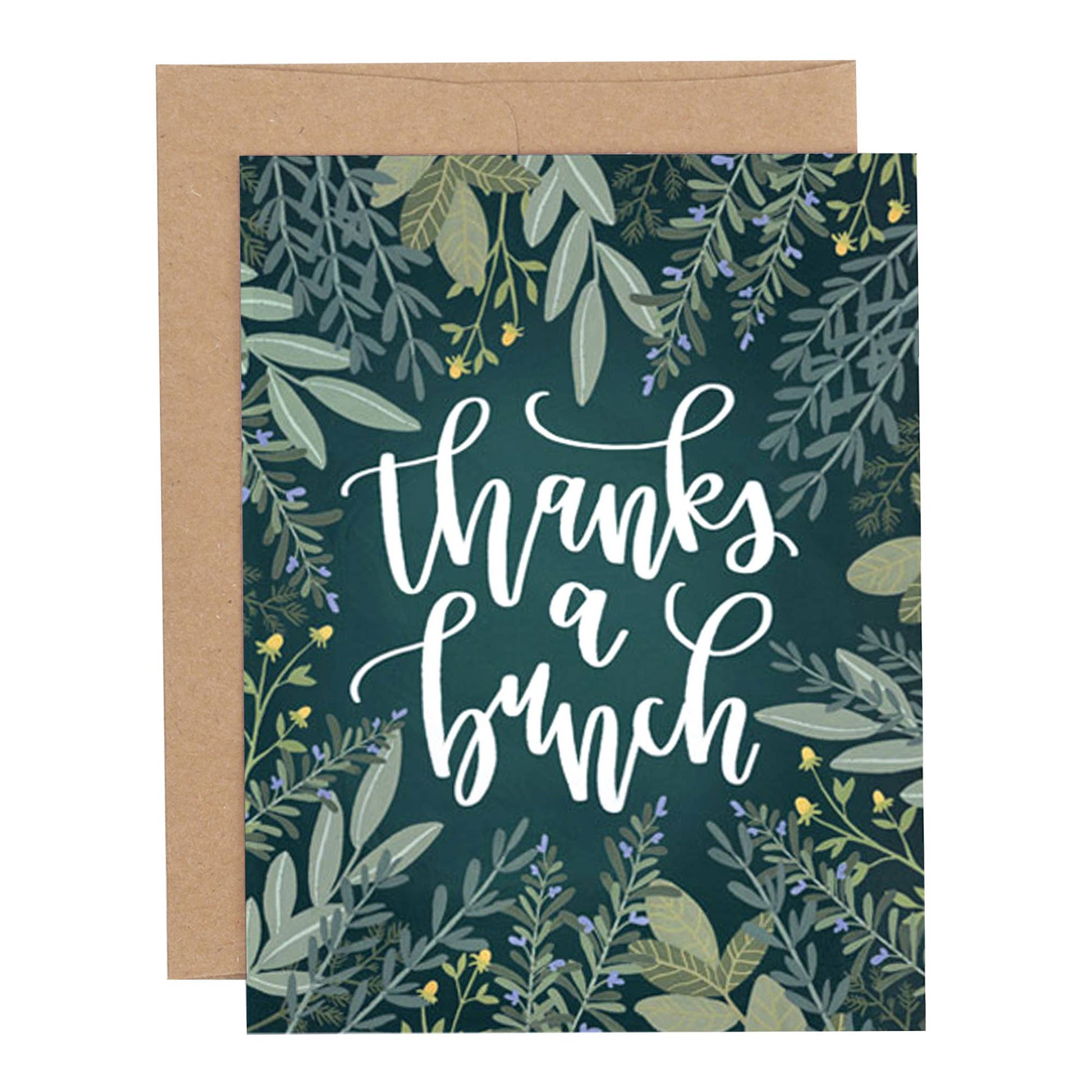 Herb Thank You Greeting Card - SPARROW