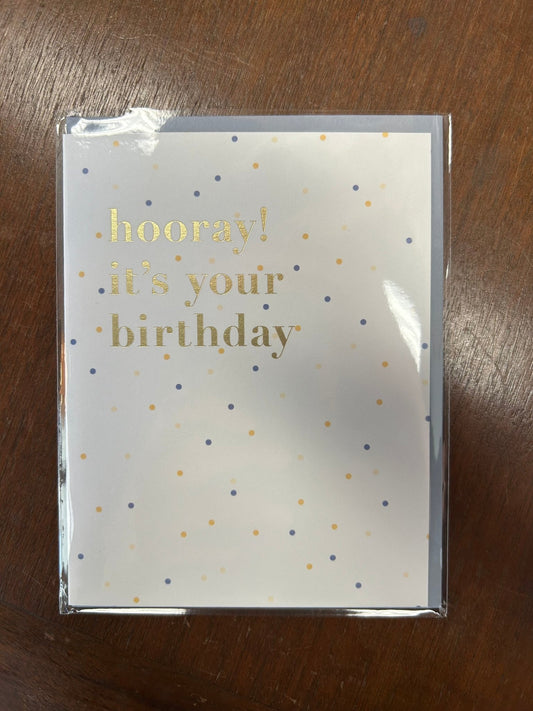 Hooray It’s Your Birthday Greeting Card - SPARROW