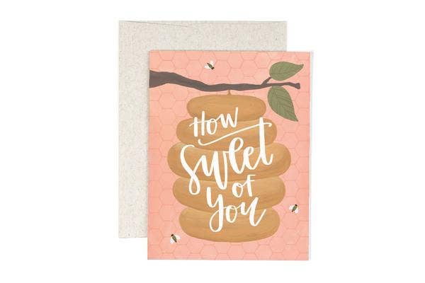 How Sweet Beehive Thank You Greeting Card - SPARROW