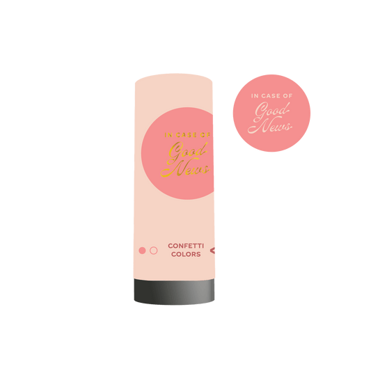 In Case of Good News Confetti Popper - Pink - SPARROW