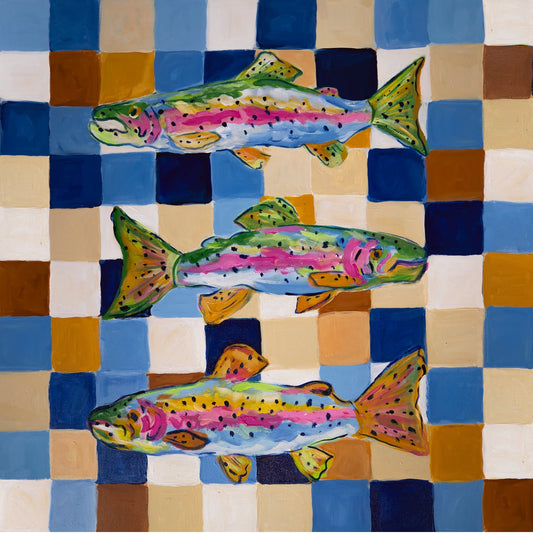 Ivebeenpainting Rainbow Trout Bandana - SPARROW