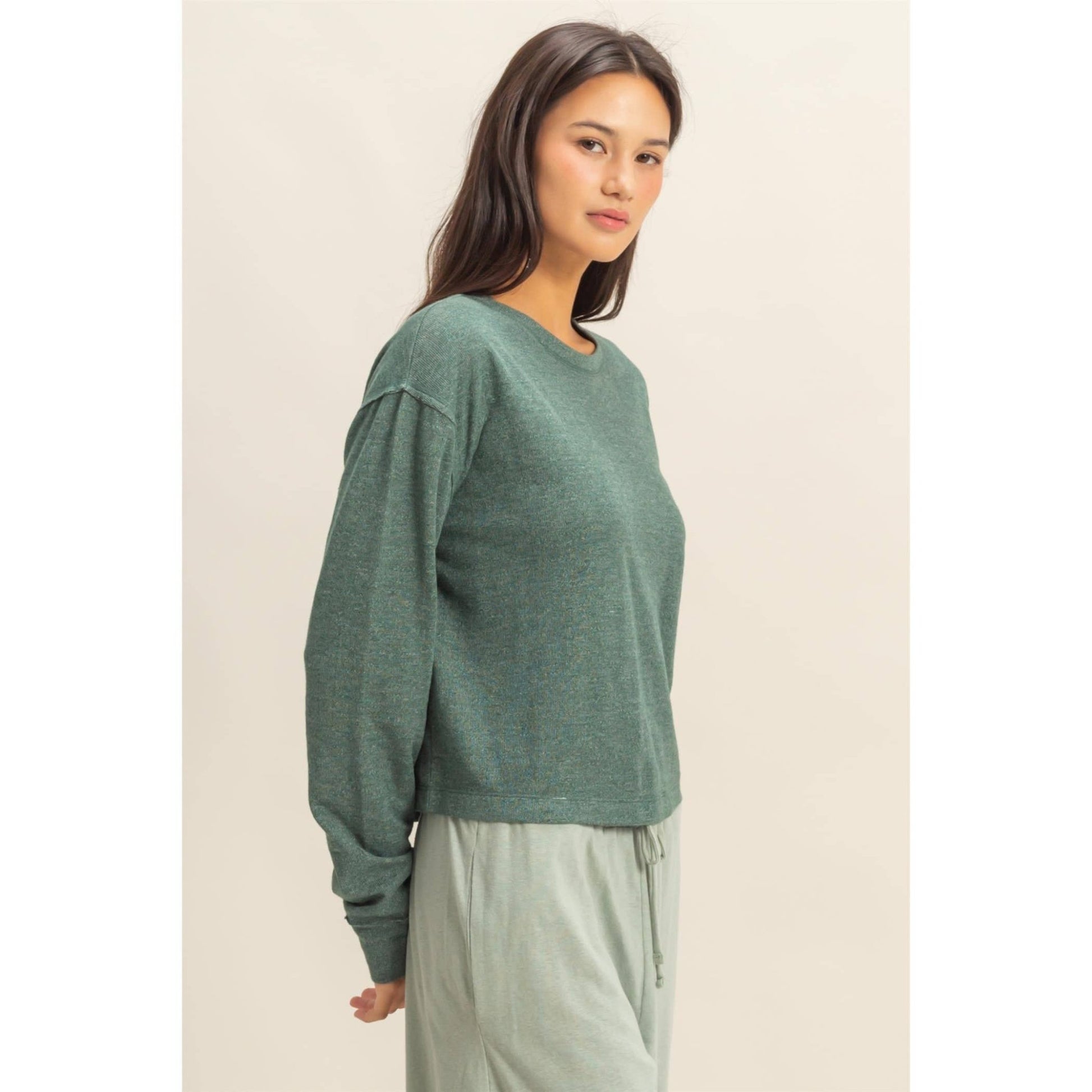 Jen Cropped Sweatshirt - SPARROW