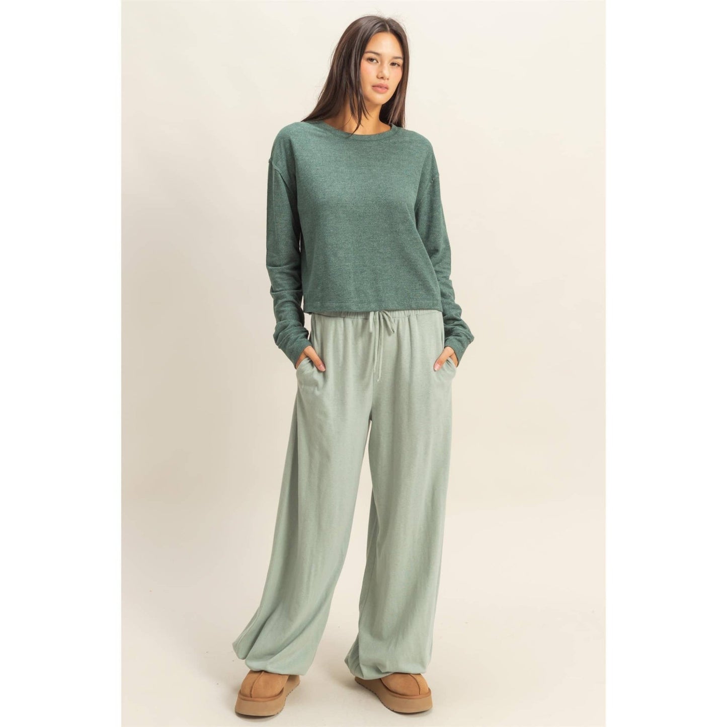 Jen Cropped Sweatshirt - SPARROW