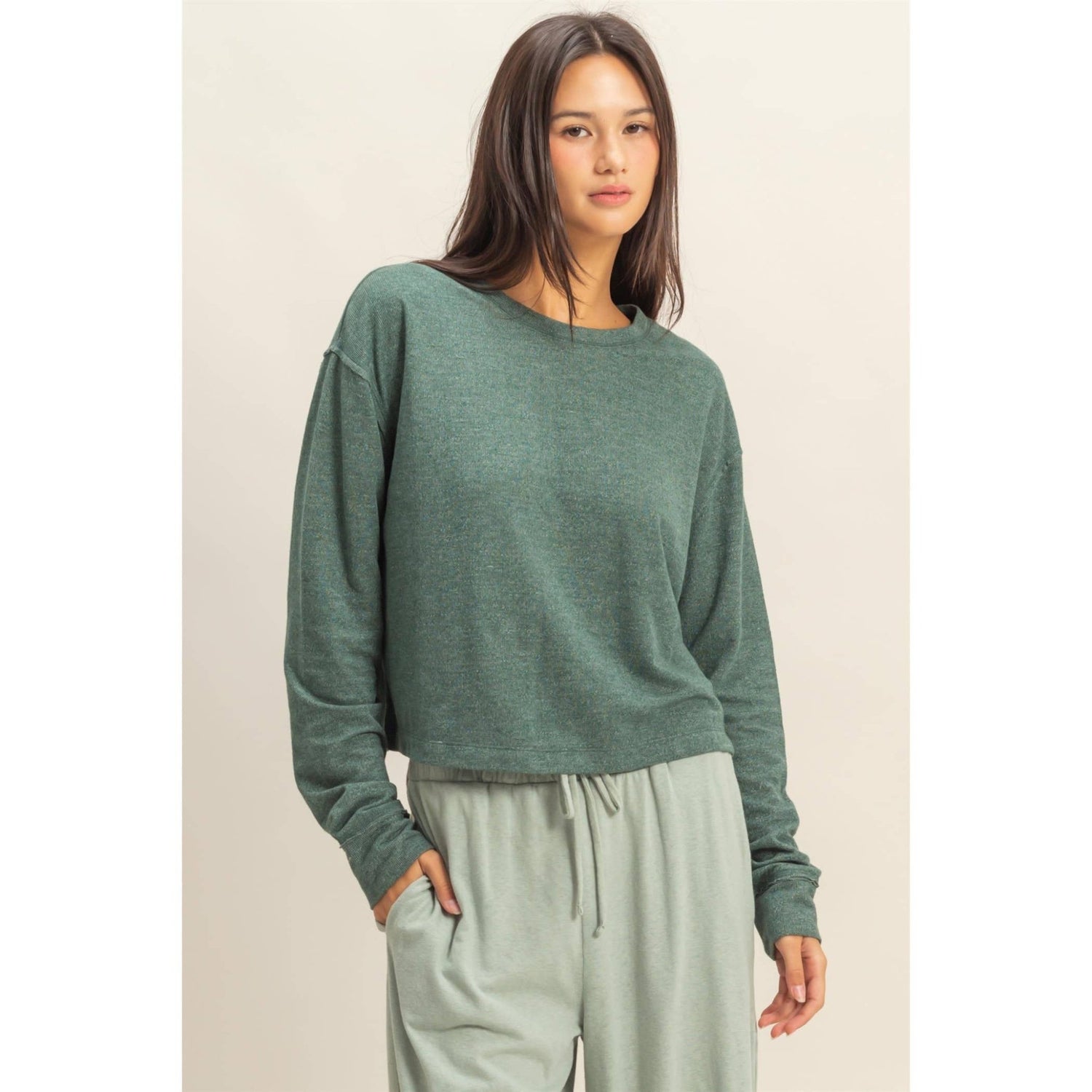 Jen Cropped Sweatshirt - SPARROW